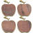 Pink Marble Apple Coaster Set-95016611