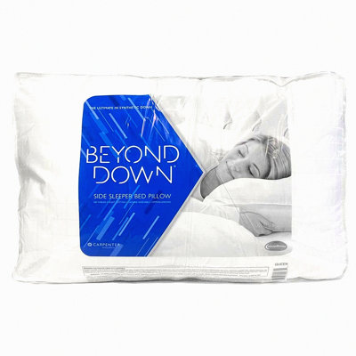 ErgoRest Side Sleeper Pillow - Orthopedic Support for Standard Size Beds - Contoured Memory Foam for Neck and Shoulder Pain Relief - Hypoallergenic Cover