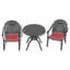 (Coussins de couleurs aléatoires) Ensemble de meubles de patio en aluminium coulé avec coussins-1446329681