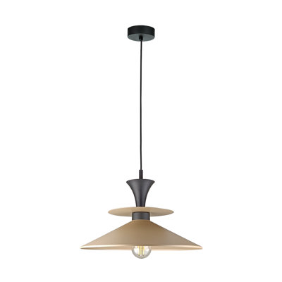 1 - Light Matte Black Dome Pendant