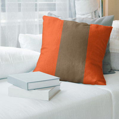Striped Linen Reversible Pillow Cover