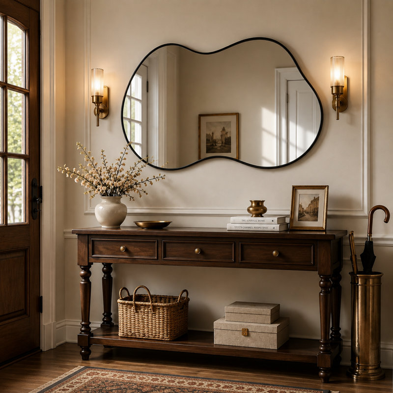 Miroir d'appoint 26 po x 46 po, 26 po x 46 po, Noir