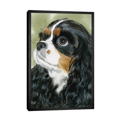 Fit For A King - Cavalier King Charles Spaniel Tri-colour by Judith Stein - Painting on Canvas