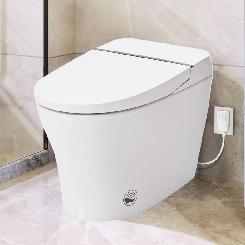Toilet With Heated Seat - Dual Flush, Foot Sensor, Night , Auto Stylish Appearance Elegant