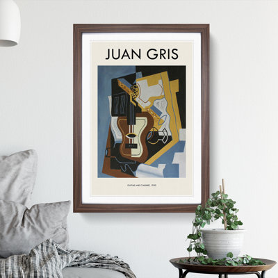 Guitar with Clarinet by Juan Gris - 1 Piece Single Picture Frame Wall Art