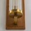  Abe 1 - Light Dimmable Vanity Light With Stripes Glass Shade Bath Bar Fixtures