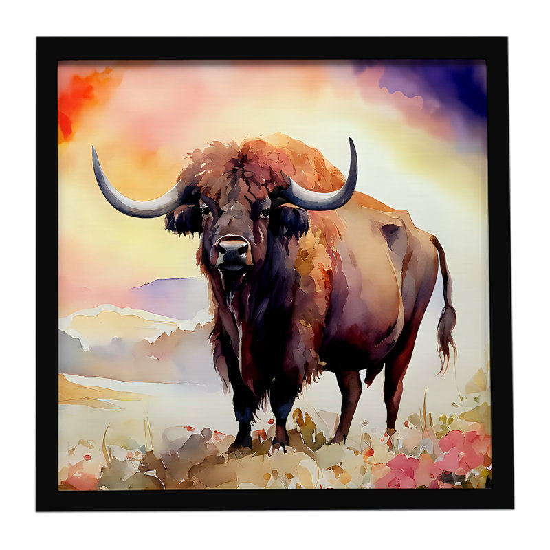 Buffalo, reproduction d'art encadrée