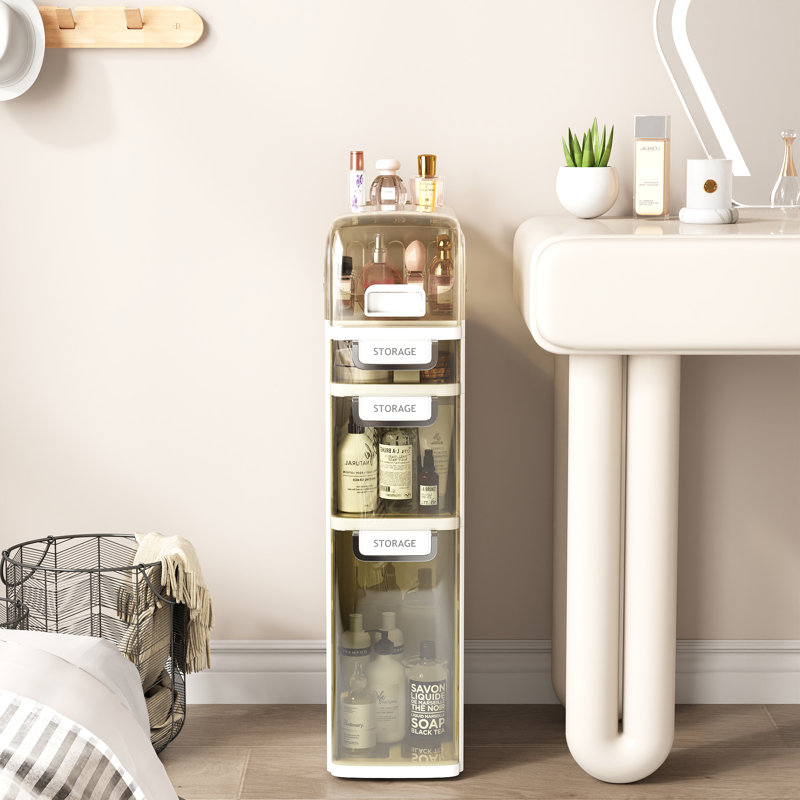 Rangement de salle de bain autoportant 3 tiroirs entièrement assemblé