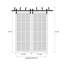Portes coulissantes de grange coulissantes pour garde-robe | Ego 5000 | Ensemble de quincaillerie Modern Rails | Portes de garde-robe de chambre en bois massif-99700023-99700014