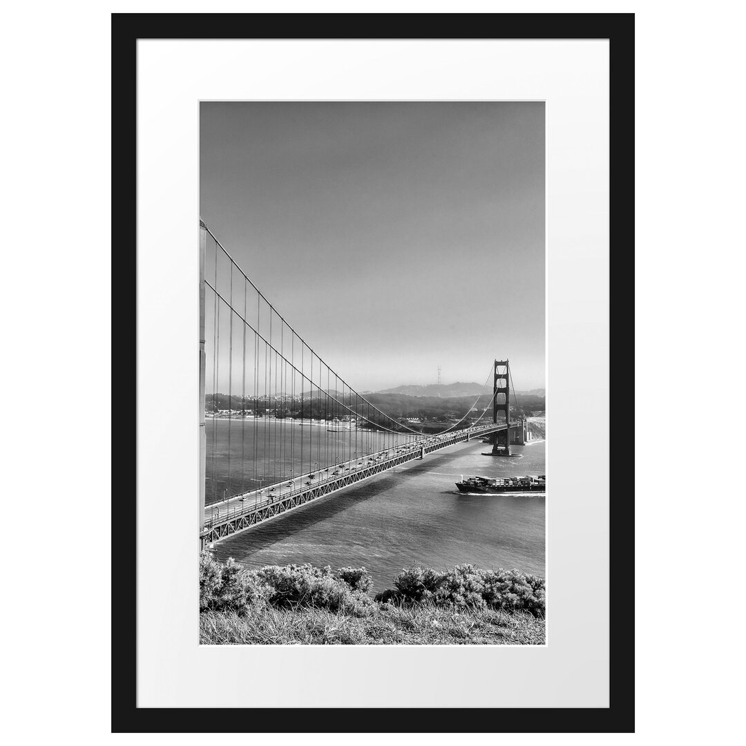 Gerahmtes Poster Golden Gate Bridge