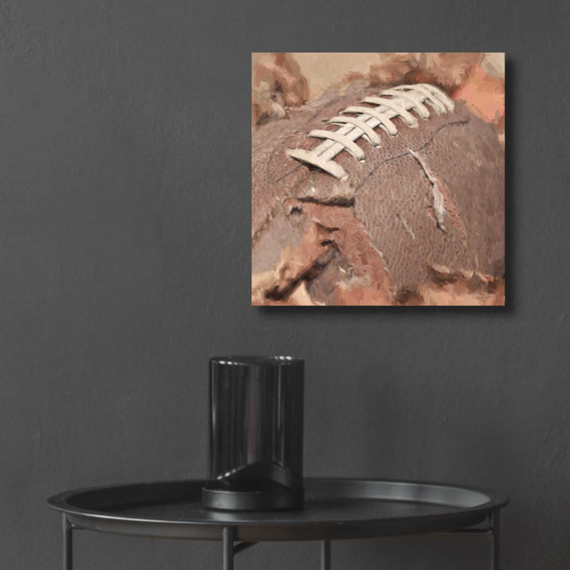 «Football Season» par Lori Deiter, H 12 po x l 12 po x P 0,13 po