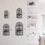Décoration murale abstraite moderne montagne et arbre Silhouettes-124837919-124837921