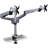 Mount-It Expandable 2 Monitor Computer Desk Mount Spring Arm Quick Release Fits 13" to 27" Screens