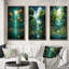 «Solitude In Forest Of Emerald», 3 pièces sur toile-1382881428-1382881429