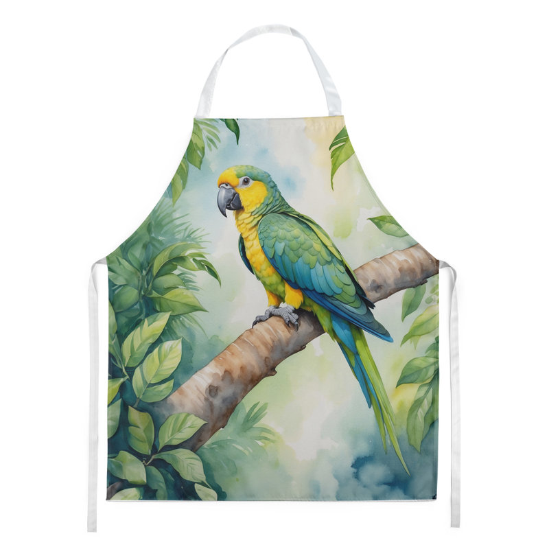 Tablier, Perroquet Amazone jaune
