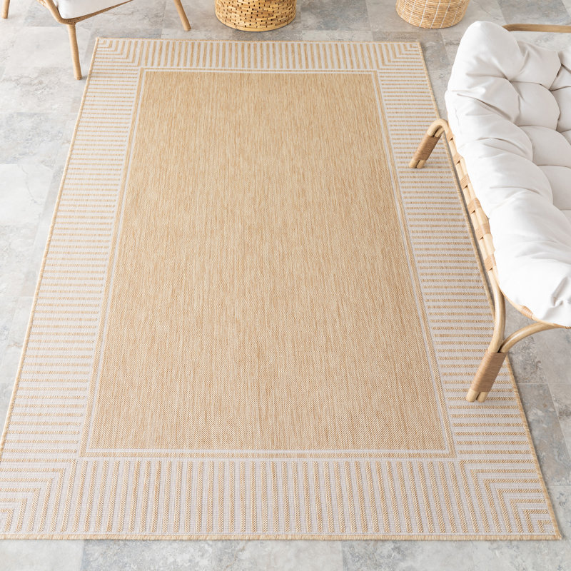 Tapis intérieur / extérieur Asha, Rectangle de 5 pi x 8 pi