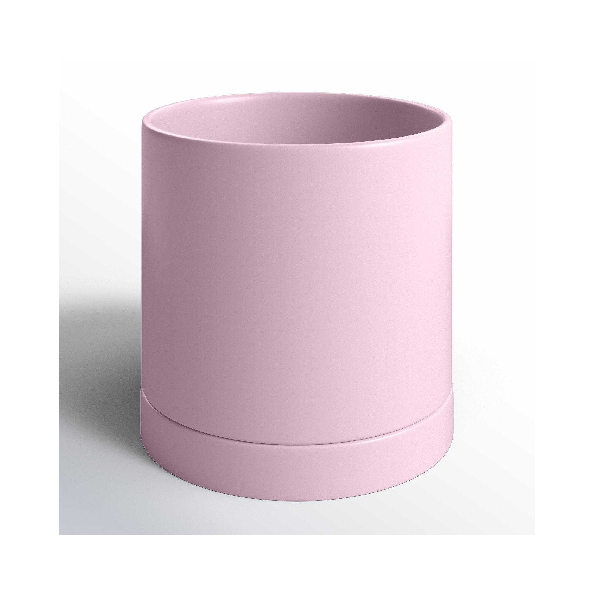Carlotta Ceramic Pot Planter, 8" H x 8" W x 8" D, Purple