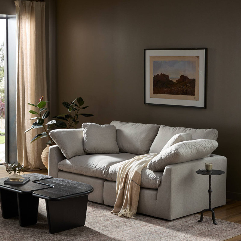 Centrale 2 Piece Sectional Sofa-Dstn Flannel, Destin Flannel Performance Weave