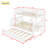 Twin Over Full Rubber Wood Bunk Bed with Twin Trundle, Detachable Convertible Ladder & Safety Guardrails-1192433998