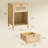 Sabeeka Boho Nightstand, Bedside Table with Drawer