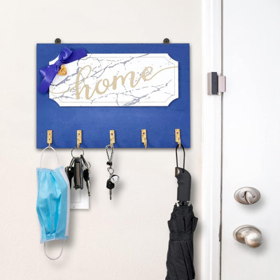 Hillwood Acrylic Wall Organizer with Key Hooks