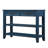 Console Sofa Table with 2 Storage Drawers and 2 Tiers Shelves, Mid-Century Style 42'' Solid Wood Buffet Sideboard-1698272369