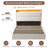 Braya Hydraulic Lift Up Storage Upholstered Platform Bed With Charging Station & LED Lights-685472427-685789034