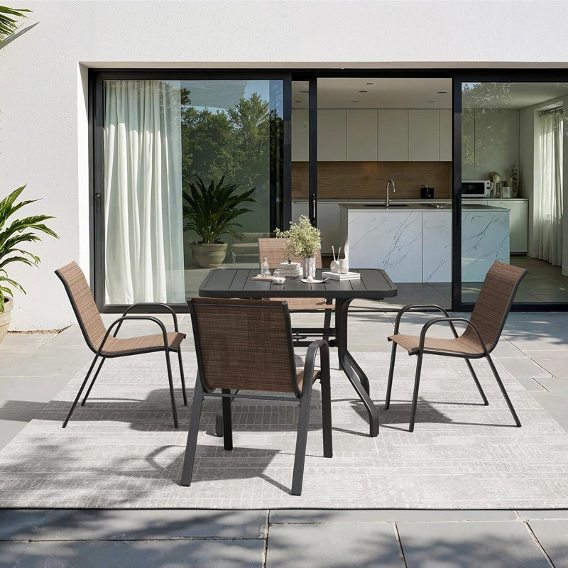 Chaise de patio, Brun