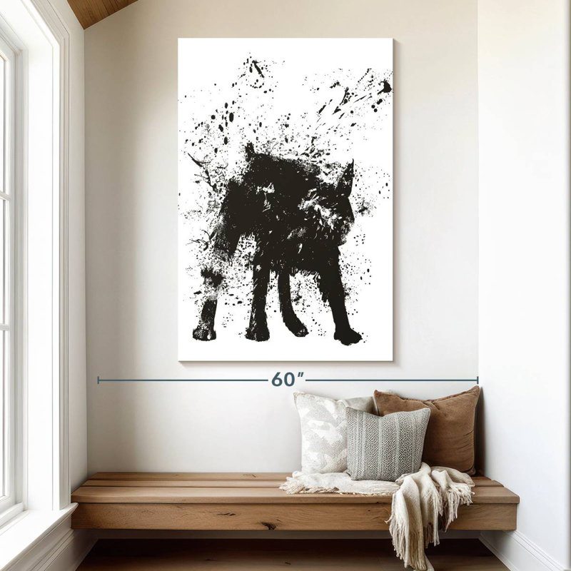 Hitzel Wet Dog, 51" H x 34" W