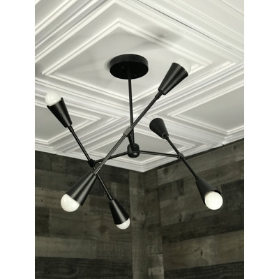 Lustree linéaire 6 lumières spoutnik modern Neha