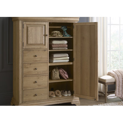 50 " W Solid Wood Standard Wardrobe