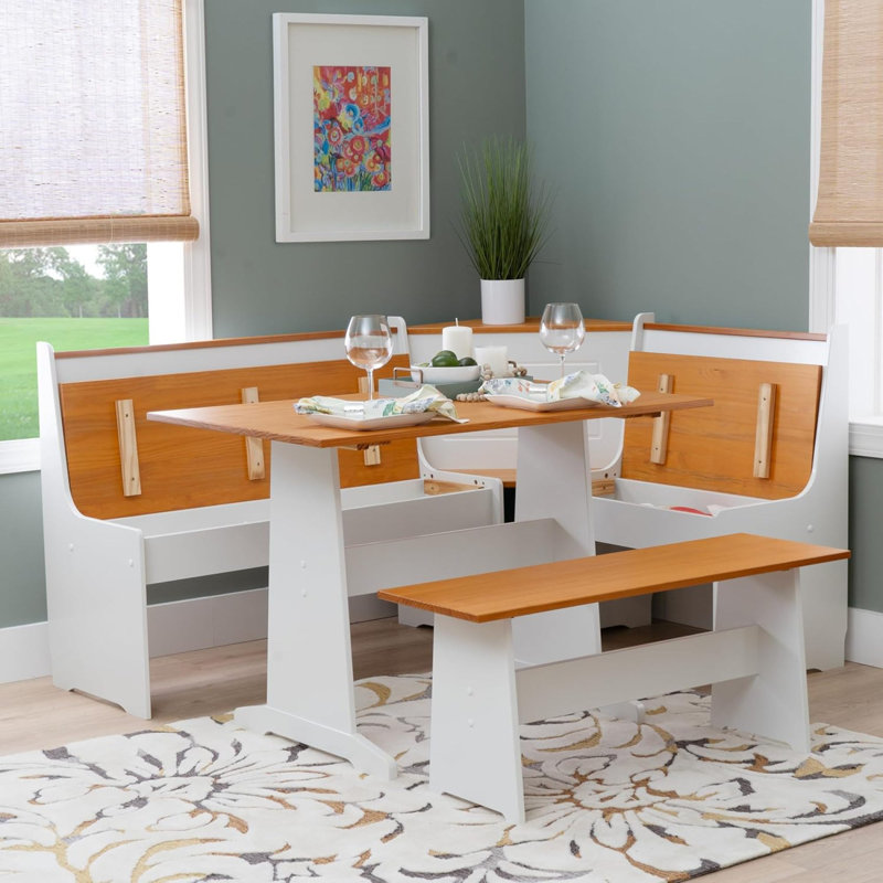 Ensemble de salle à manger ergonomique et confortable en MDF de style moderne idéal pour la cuisine