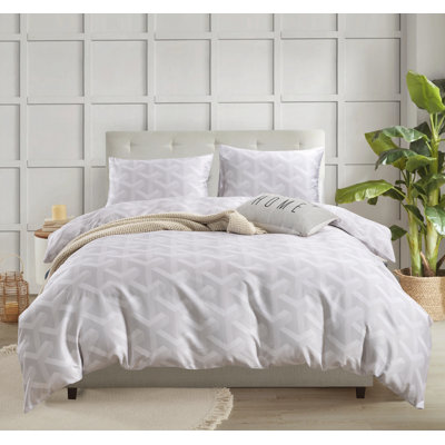 Aura Home Annabelle Dart Duvet Set- 