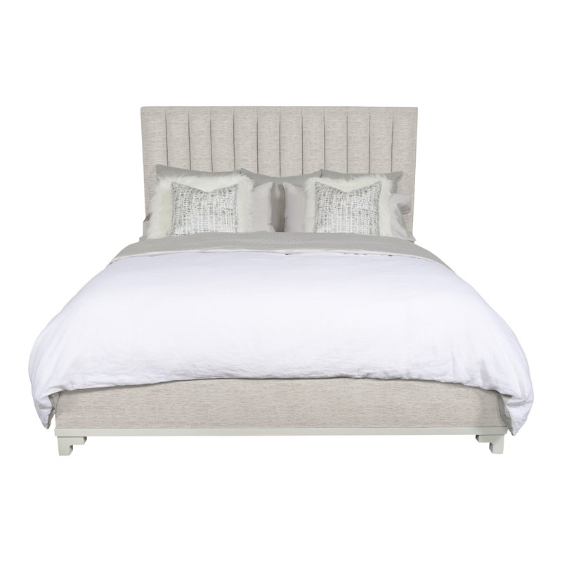 Jemma King Upholstered Panel Headboard, Impala Linen