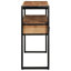 Wood, Solid Acacia Wood, Metal Side Table