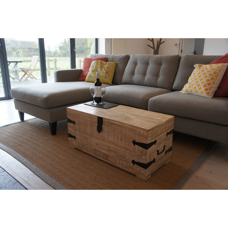 Buchholtz Solid Wood Coffee Table with Storage