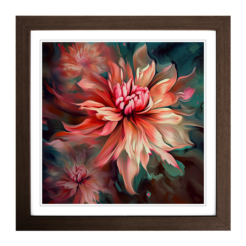 Single Picture Frame Print on Wood, Walnut