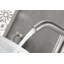 Robinet de lavabo de salle de bain à poignée simple avec aérateur de haute qualité et bonde escamotable, installation facile et conception durable