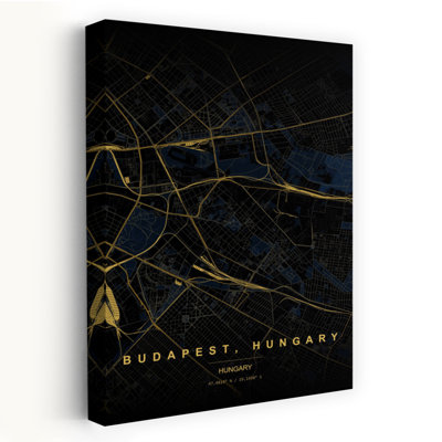 Budapest Contemporary City Wall Art Print