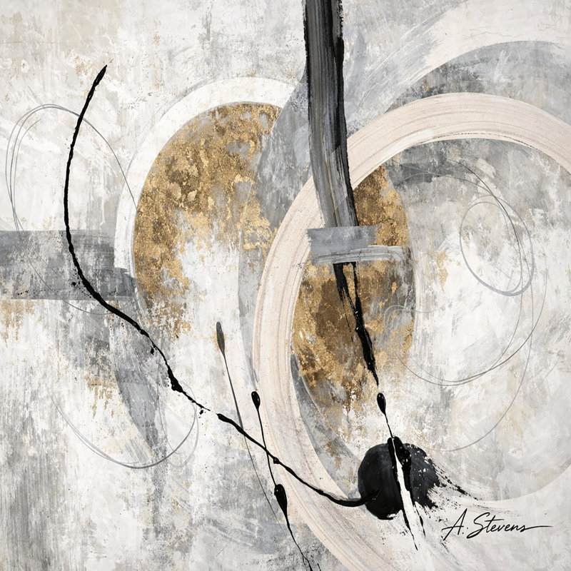 «Ink Balance», art mural sur toile tendue, L 16 po x H 12 po x P 1 po