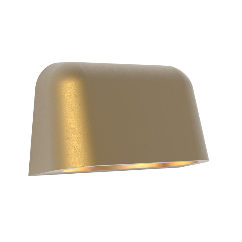 Mast Twin 2 - Light Outdoor Flush Mount, Antique Brass