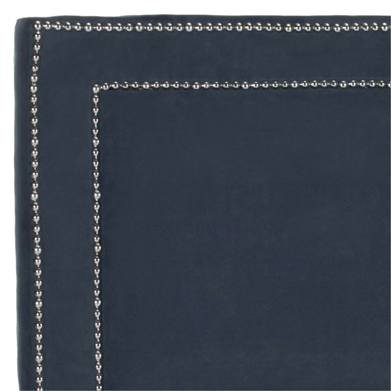 Dominick Upholstered Headboard, Queen, Velvet Royal Blue