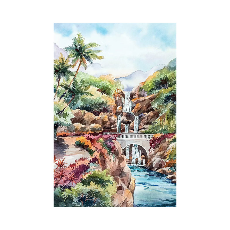 Hana Highway by Bill Drysdale - Painting on Canvas, Wrapped Canvas, 101.6cm H x 66.04cm W x 1.91cm D