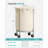 Round Laundry Cart with Steel Frame-105532888