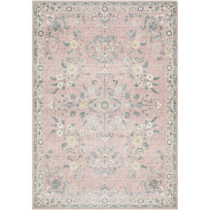 Lympsham Floral Polyester Area Rug