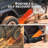 2-Pack 27" Off-Road Recovery Traction Boards, 10T Heavy Duty Tire Tracks for Mud Sand Snow, Bendable Anti-Slip Mats with Jack Base, Orange-132921733