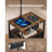 Floor Lamp with Table, 2-Tier End Table with 2 Drawers and 3 Color Temperature LED Bulb, Modern Side Nightstand Bedside Desk with USB & Type C & AC Charging Port for Living Room, Bedroom, Dorm
