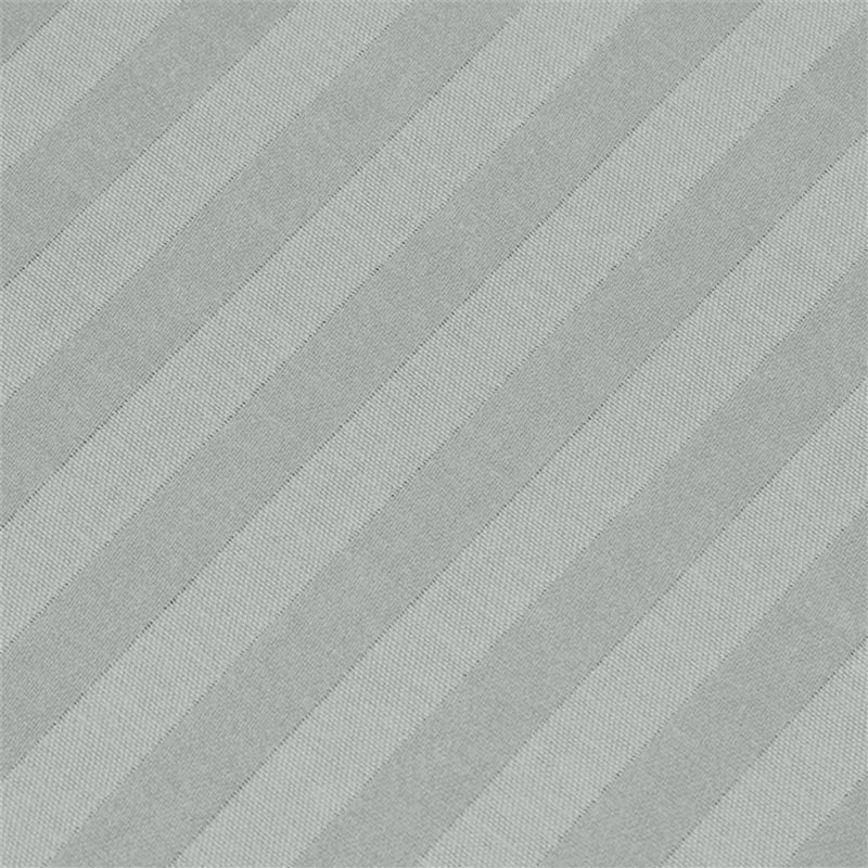 200 Thread Count Microfibre Stripe Fitted Sheet 40cm, Grey, Kingsize (5')