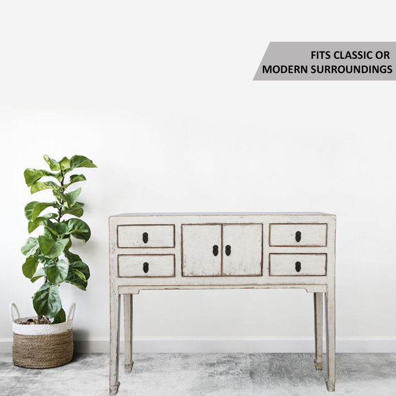 39'' W Console Table, Off White