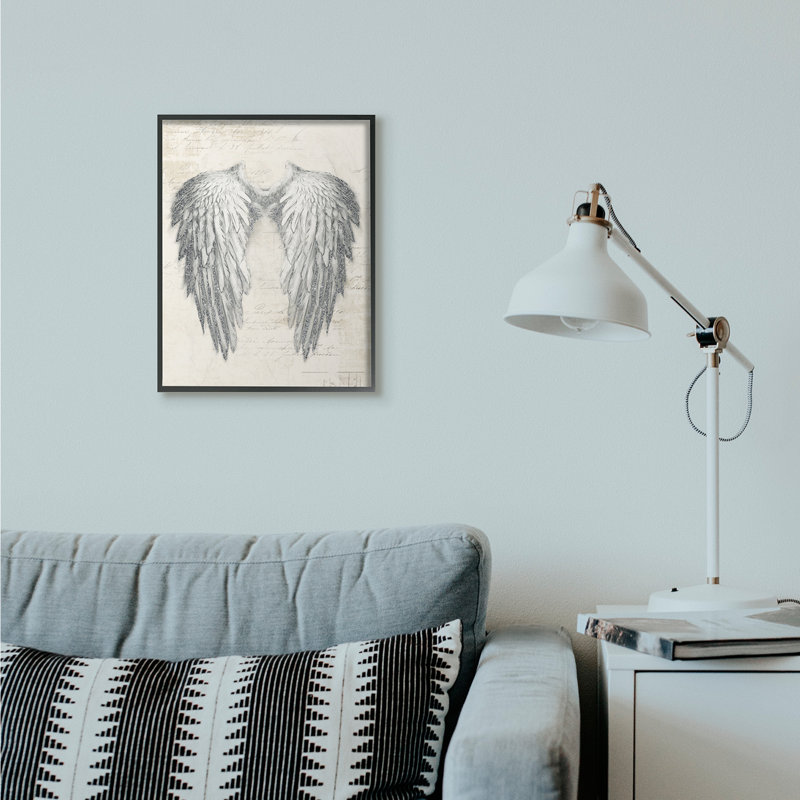 « célestement », impression sur toile, "" the main silver parchemin design "par line studio-, H 20 po x l 16 po x P 1,5 po